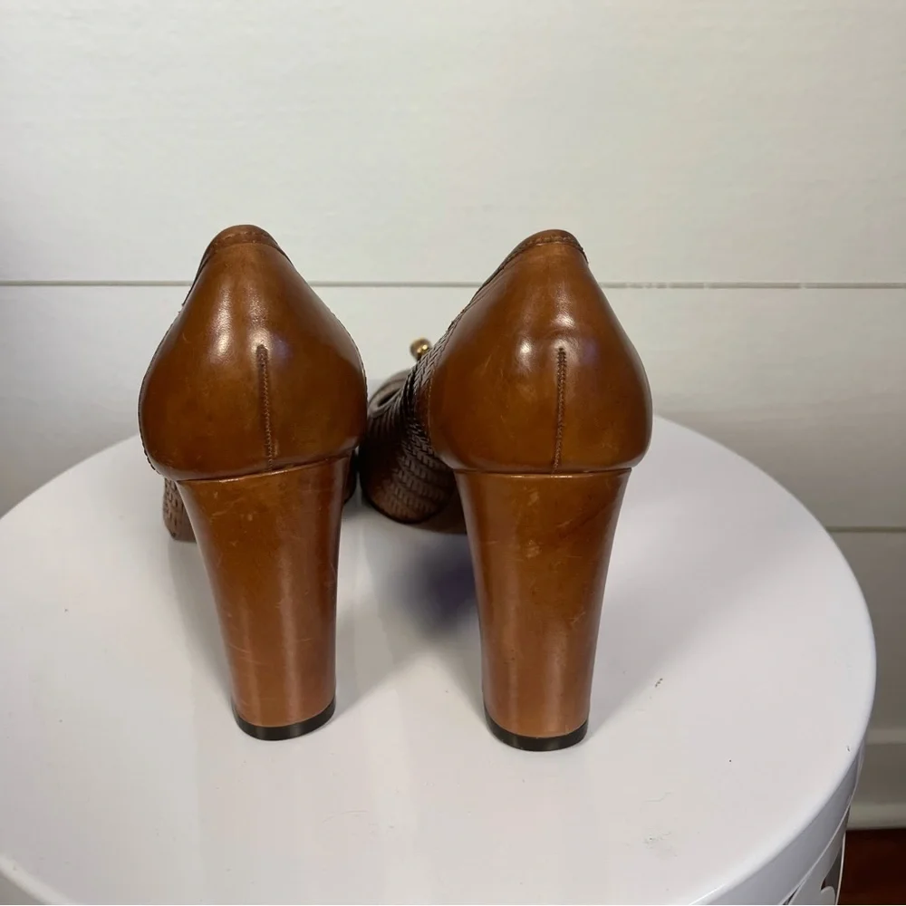 Antonio Brown Leather Heels Size 8.5